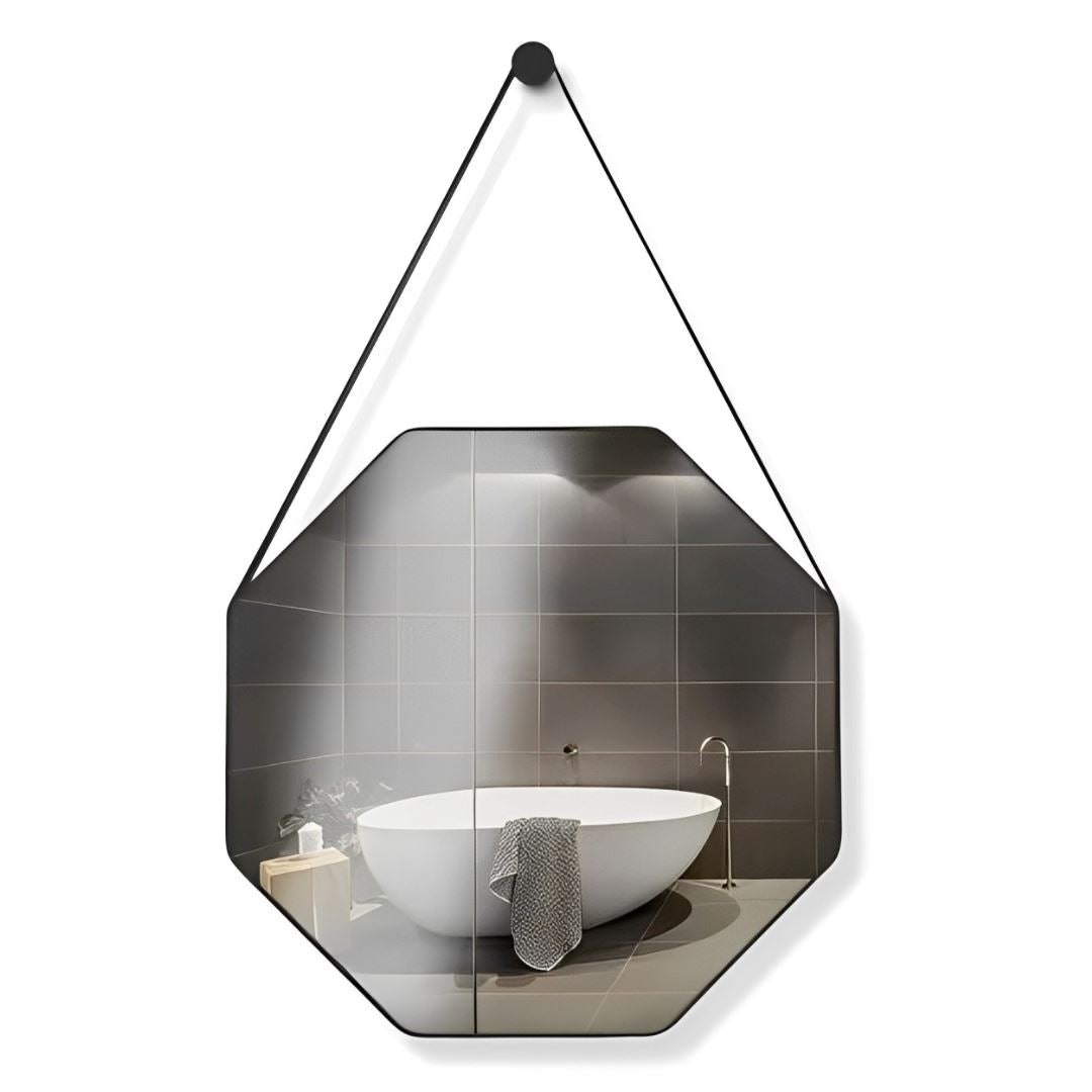 Espelho Decorativo Octagonal Beady Suspenso de Parede