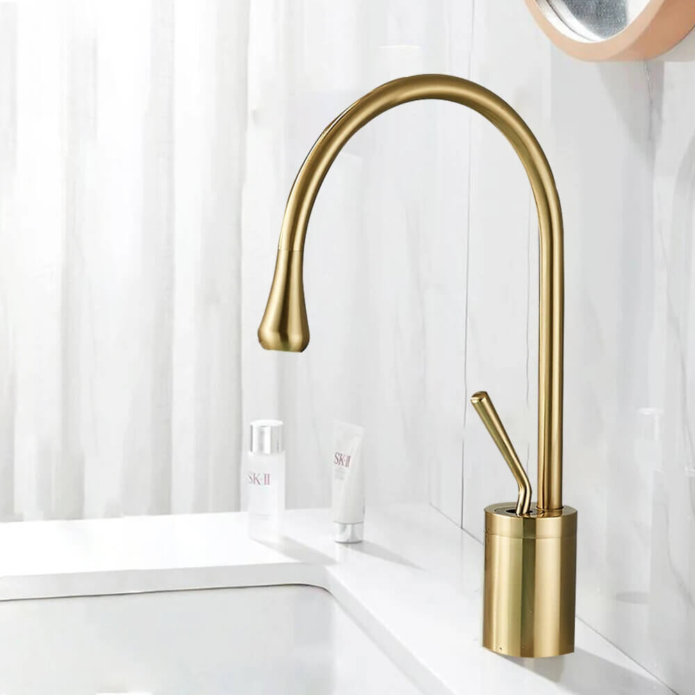 Torneira Monocomando Aço Escovado Banheiro