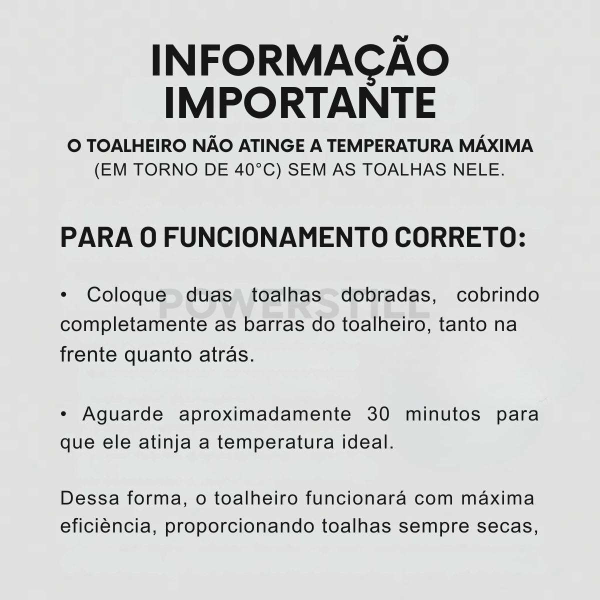 Toalheiro Térmico Alumínio Modelo Elegance de Chão 110v