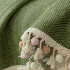 Manta para Sofá em Chenille Canelado | Tassel – vista 03 do produto