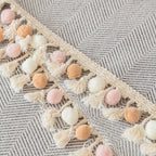 Manta para Sofá em Chenille Canelado | Tassel – vista 09 do produto