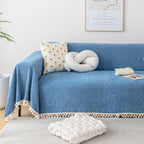 Manta para Sofá em Chenille Canelado | Tassel – vista 11 do produto
