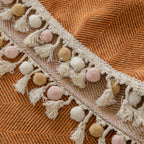 Manta para Sofá em Chenille Canelado | Tassel – vista 20 do produto