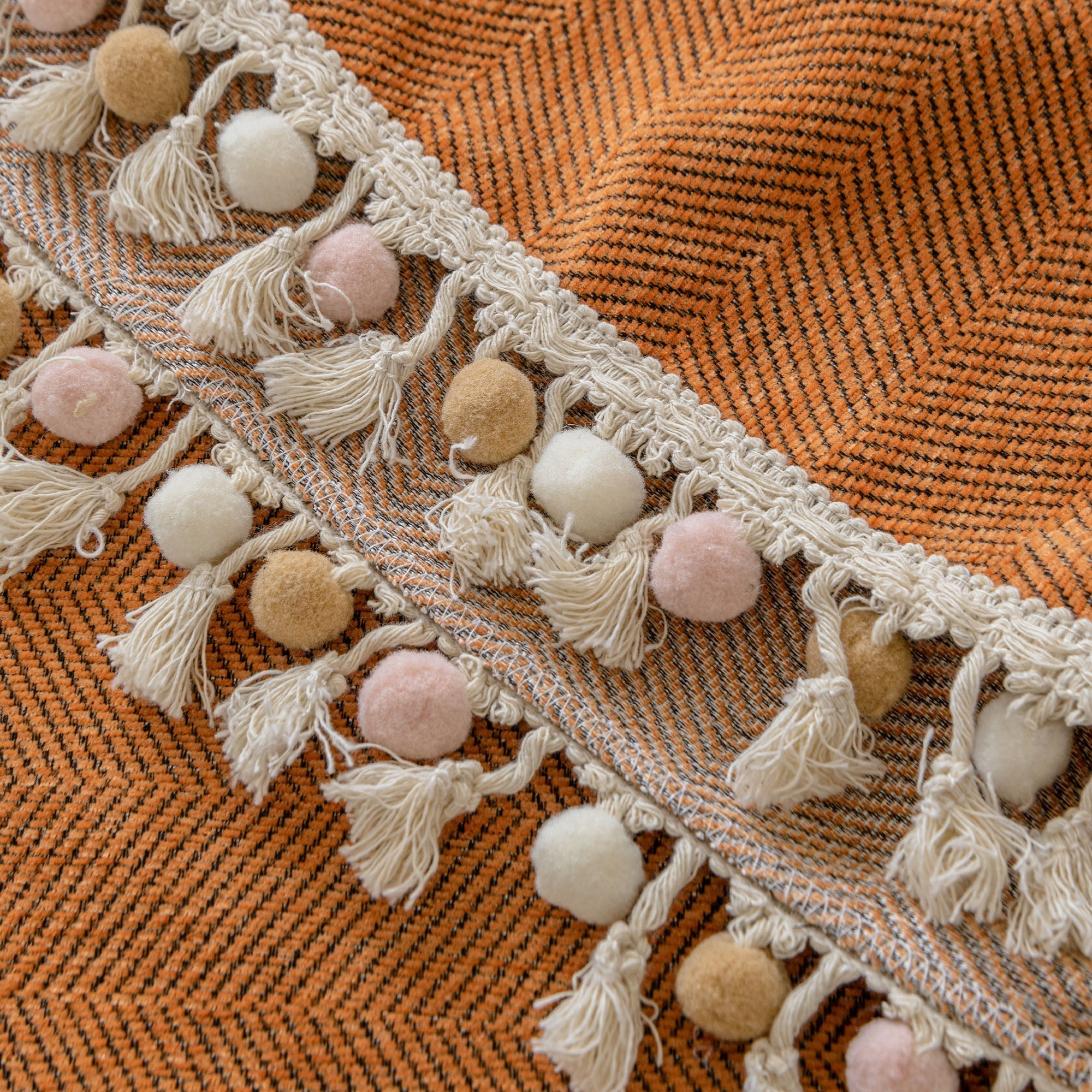 Manta para Sofá em Chenille Canelado | Tassel – vista 20 do produto