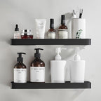 Prateleira para Banheiro em Alumínio Preta