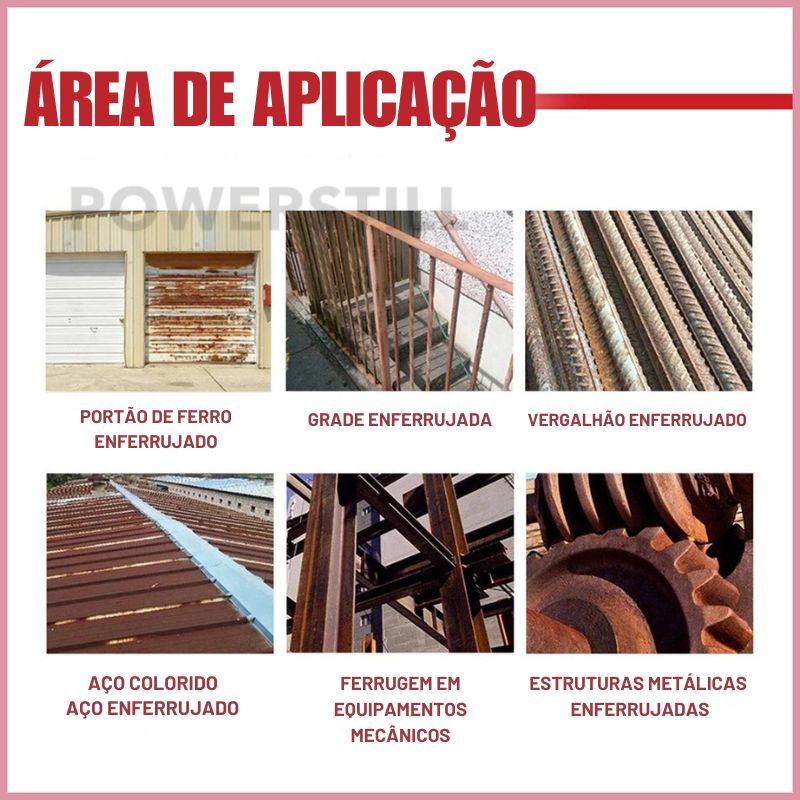 Removedor de Ferrugem Instantâneo 300g - 10 Anos de Proteção