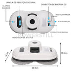 Robô Limpador de Vidros Automático com Controle Remoto Outlet