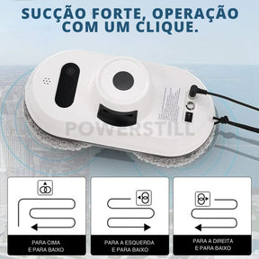 Robô Limpador de Vidros Automático com Controle Remoto