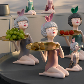 Busto Decorativo Lili Sweet Girl Tray