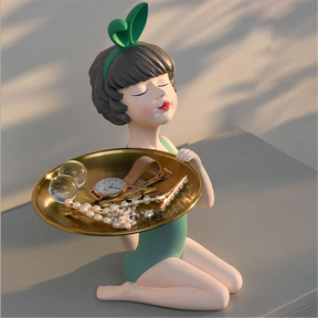 Busto Decorativo Lili Sweet Girl Tray