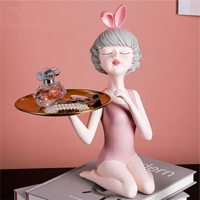 Busto Decorativo Lili Sweet Girl Tray