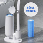 Escova Sanitária Descartável Para Limpeza do Vaso Sanitário Power Plus - Bônus 10 Refis - powerstill