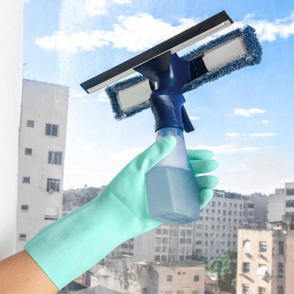 Limpa Vidros Spray, Rodinho e Limpeza, Reservatório 230 ml + 3 Refil Grátis - powerstill