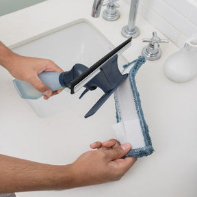 Limpa Vidros Spray, Rodinho e Limpeza, Reservatório 230 ml + 3 Refil Grátis - powerstill