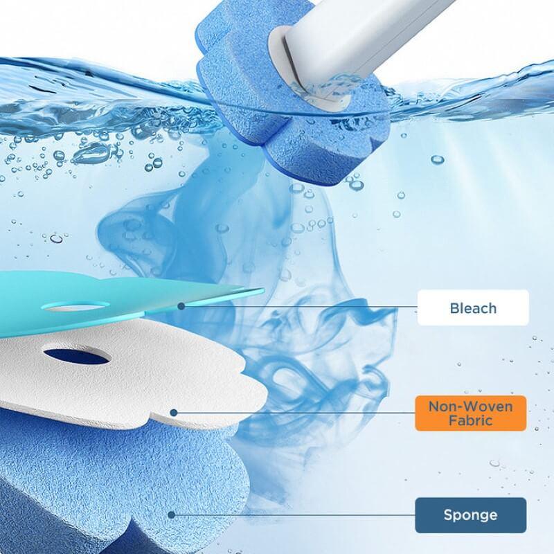 Escovas de Limpeza Sanitária com Esponja Descartável - Modelo Suspenso - powerstill