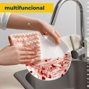 Panos Mágicos® - Microfibra Macia para Limpeza Perfeita (Compre 4 Ganhe 1)