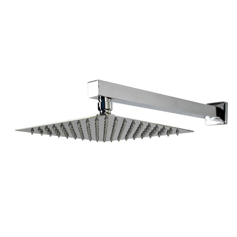 Kit Ducha Chuveiro Slim Inox 304 20x20 + 40cm Braço Es125 - powerstill