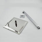 Kit Ducha Chuveiro Slim Inox 304 20x20 + 40cm Braço Es125 - powerstill