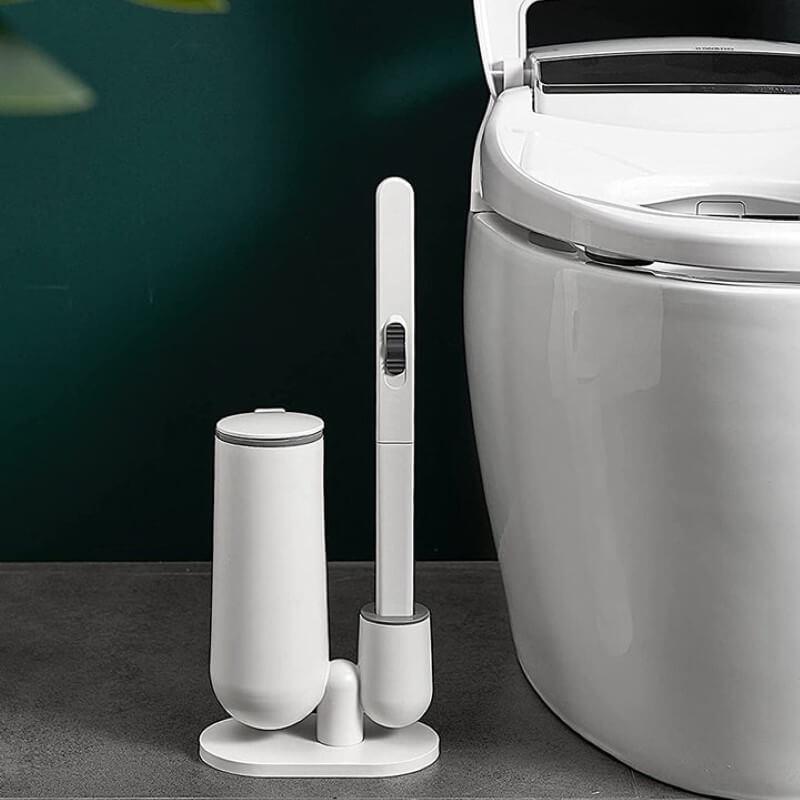 Escova Sanitária Descartável Para Limpeza do Vaso Sanitário Power Plus - Bônus 10 Refis - powerstill