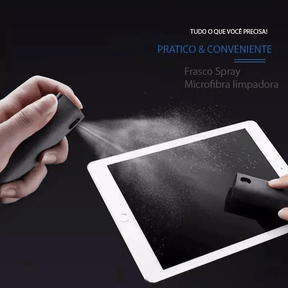 Limpador De Tela 2 Em 1 Microfibra Emborrachada Frasco 13ml - Powerstill