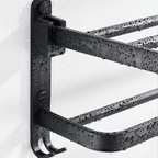 Toalheiro Duplo Preto Matte - Powerstill