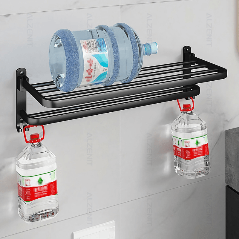 Toalheiro Duplo Preto Matte - Powerstill